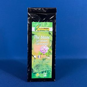 Produits de la Réunion - Thé blanc Géranium Citronnelle bio